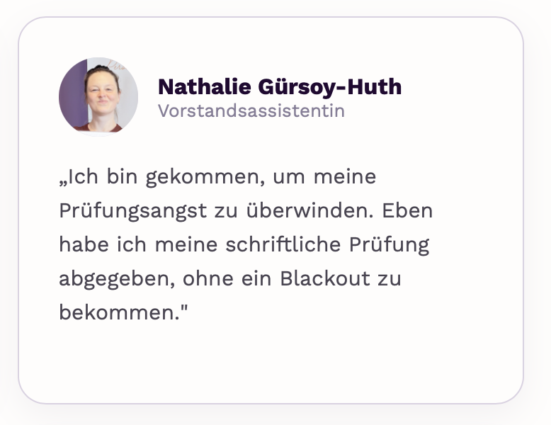 Bewertung einer Teilnehmerin / eines Teilnehmers