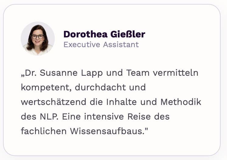 Feedback Dorothea Gießler