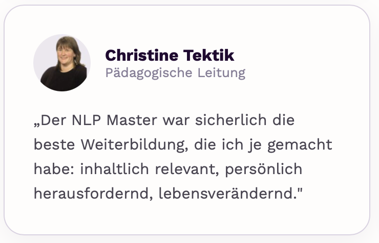 Feedback Christine Tektik