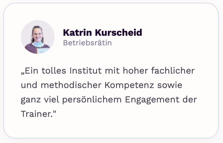 Feedback Katrin Kurscheid
