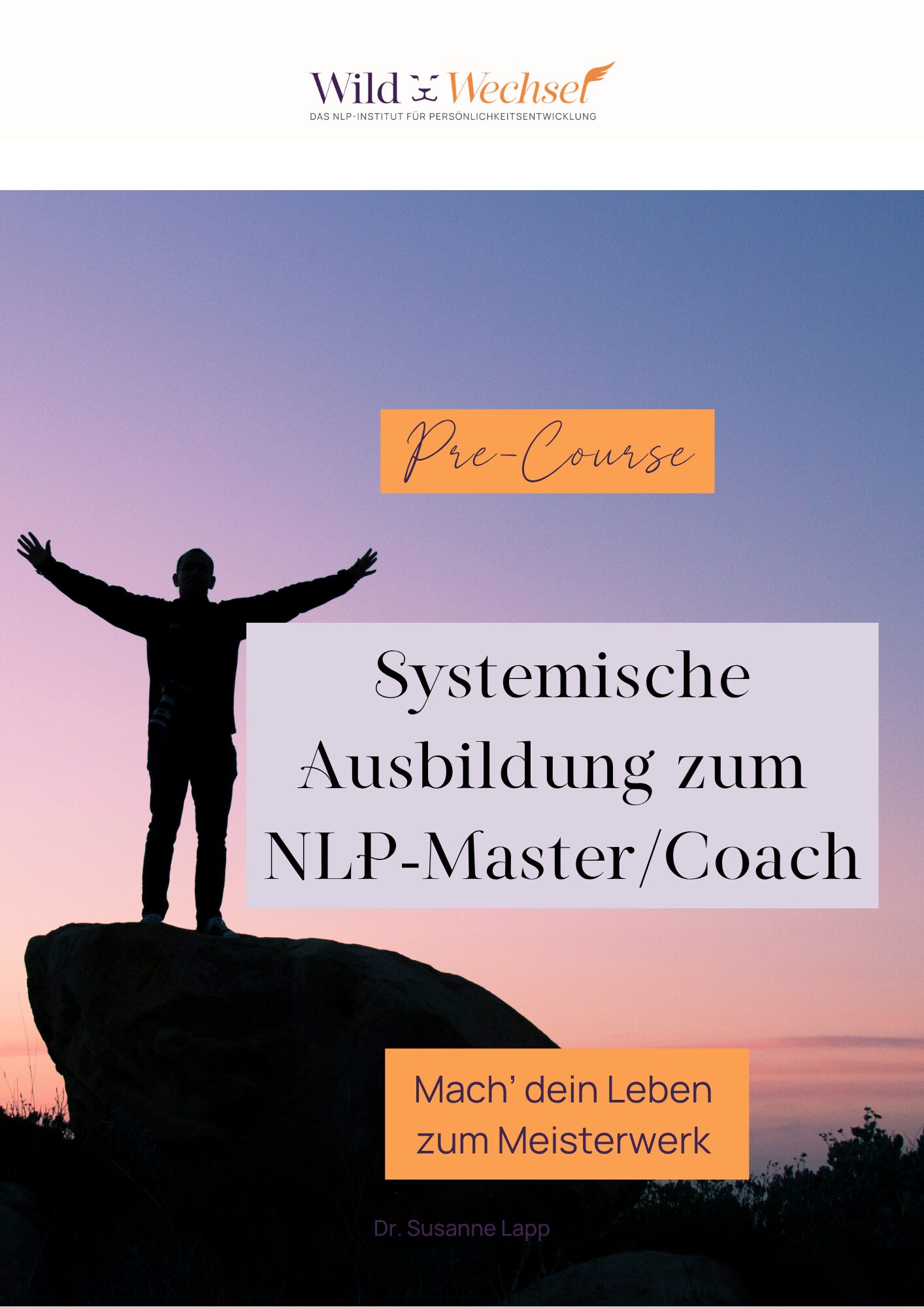 Cover des Pre-Course zur systemischen Ausbildung zum NLP-Master und Coach