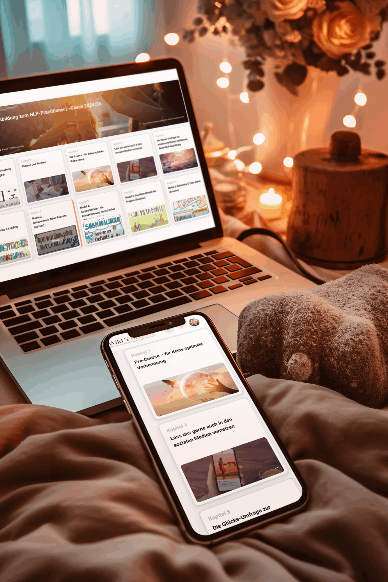 Die WildWechsel Online Academy auf Laptop und Smartphone